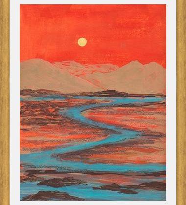 Cuadro Landscape Orange vibes
