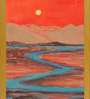 Cuadro Landscape Orange vibes