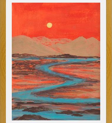 Cuadro Landscape Orange vibes