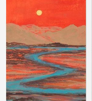 Cuadro Landscape Orange vibes
