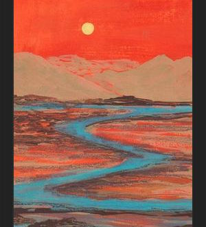 Cuadro Landscape Orange vibes