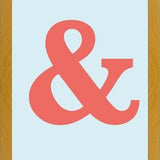 Cuadro Ampersand Baskerville Orange