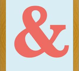 Cuadro Ampersand Baskerville Orange