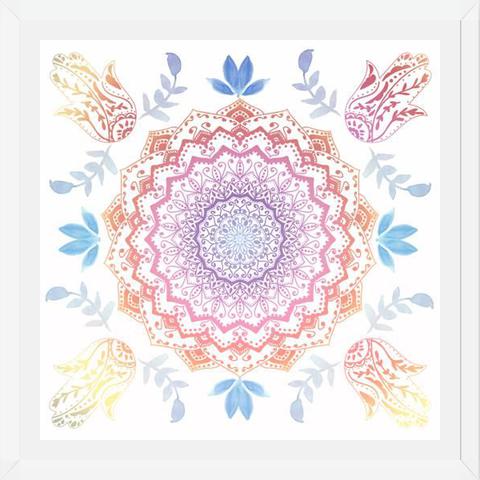 Enmarcado BOHO HAMSA MANDALA