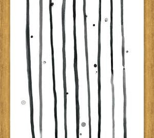 Cuadro Watercolor lines & dots - vertical