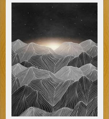 Cuadro Lines in the mountains XIX