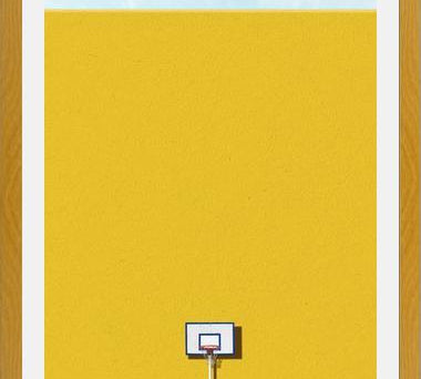 Cuadro Basquet amarillo