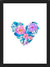 Cuadro Watercolor Floral Heart