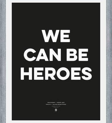Cuadro Good Music David Bowie We can be heroes