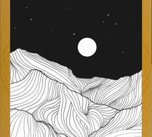 Cuadro Lines in the mountains II