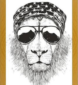 Cuadro Wild lion (bw)