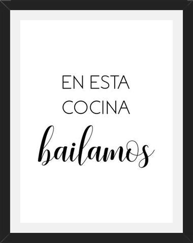Cuadro En Esta Cocina Bailamos