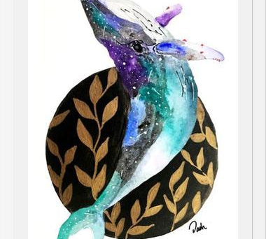 Cuadro Ballena & universo