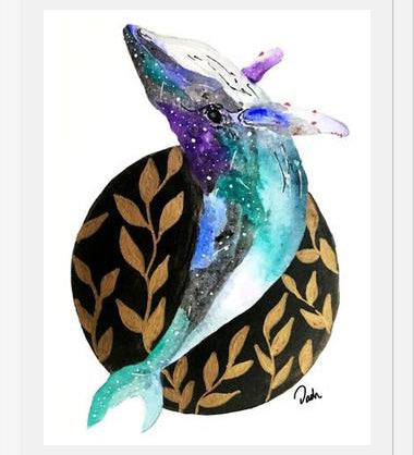 Cuadro Ballena & universo