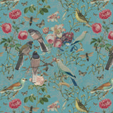 Papel mural Botanique bleu