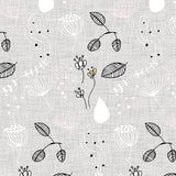 Mantel de Hule Winter floral grey