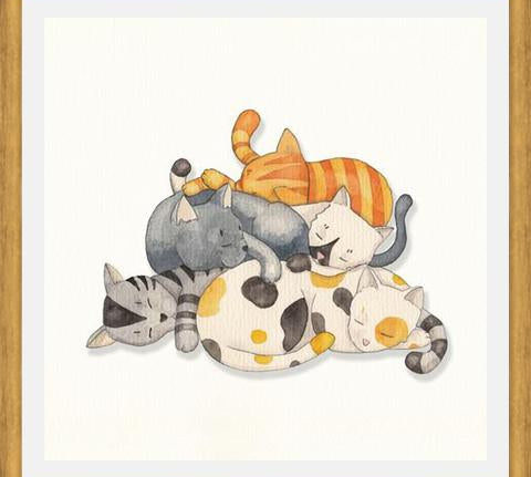 Cuadro Siesta Gatuna