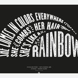 Cuadro She's like a rainbow, The Rolling Stones - Black
