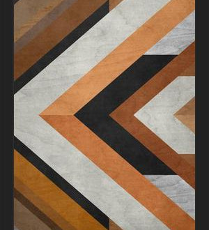 Cuadro Geometric Wood Pattern