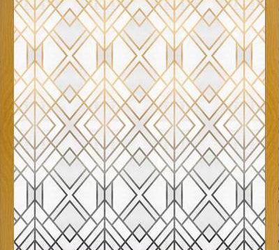 Cuadro Gold And Grey Geo