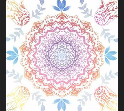 Enmarcado BOHO HAMSA MANDALA
