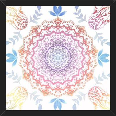 Enmarcado BOHO HAMSA MANDALA