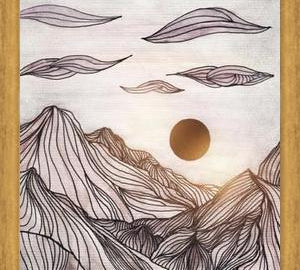 Cuadro Lines in the mountains