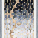 Cuadro Soft Blue Gradient Cubes