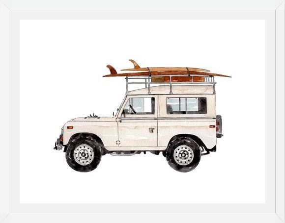 Cuadro Surf Vintage Truck