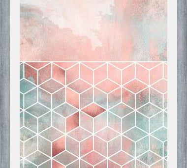 Cuadro Rose Clouds And Cubes