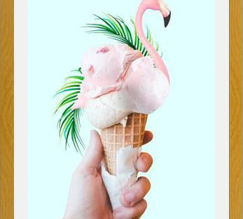 Cuadro Tropical Ice Cream