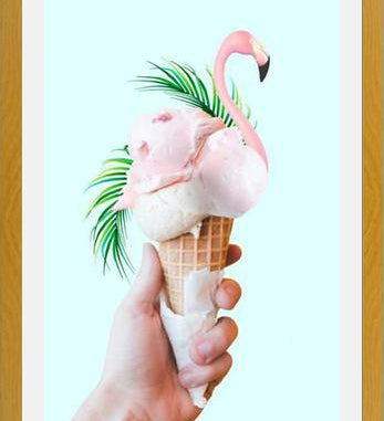 Cuadro Tropical Ice Cream