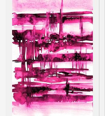 Cuadro UNDERLYING CONNECTION - HOT PINK