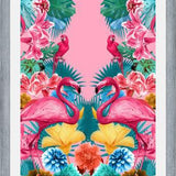 Cuadro Flamingo and Tropical garden