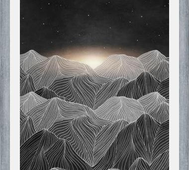 Cuadro Lines in the mountains XIX