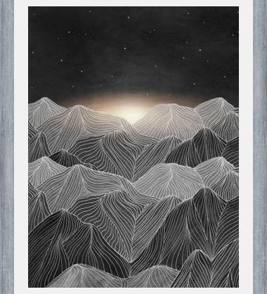Cuadro Lines in the mountains XIX