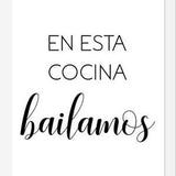 Cuadro En Esta Cocina Bailamos