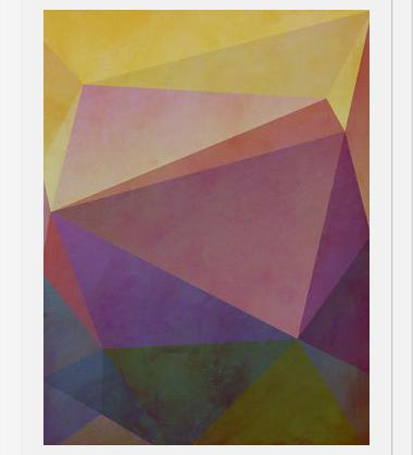 Cuadro Interconnected Triangles V