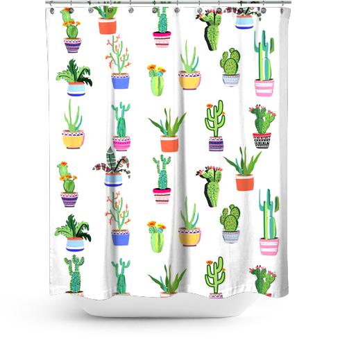 Cortina de Baño Cacti Land