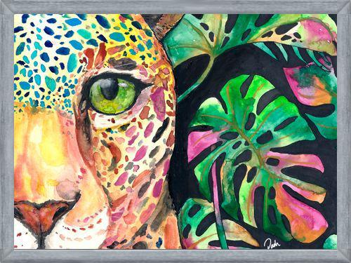 Cuadro Leopardo en la jungla