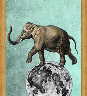 Cuadro Moon Circle