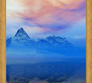 Cuadro Snowy Mountains Sunset 5