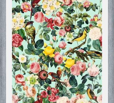 Cuadro Floral and Bird III