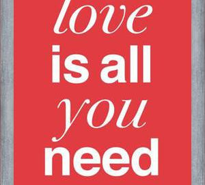 Cuadro THE BEATLES - LOVE IS ALL YOU NEED tulip
