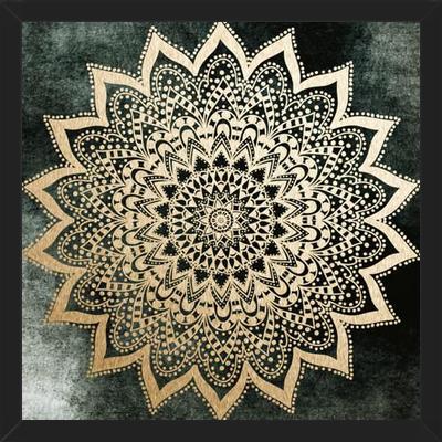 Enmarcado EMERALD BOHO NIGHTS MANDALA