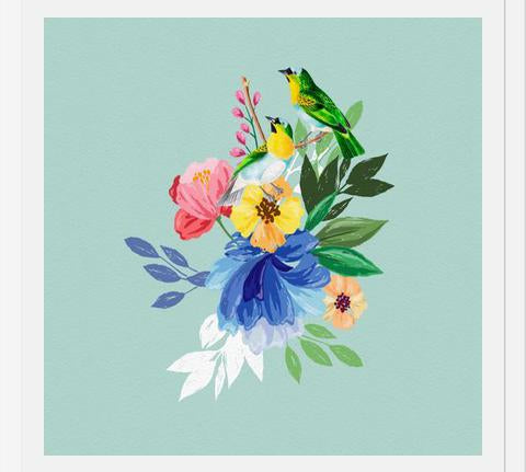 Cuadro Flowers & Birds