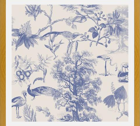 Cuadro Vintage Nature Blue