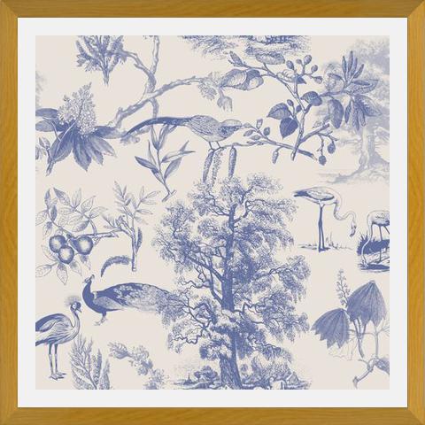 Cuadro Vintage Nature Blue