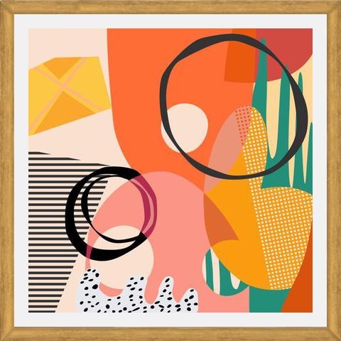 Cuadro Meeting of Shapes and Patterns