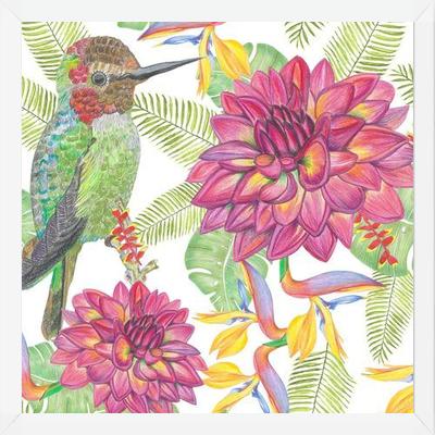 Cuadro Humming Bird White